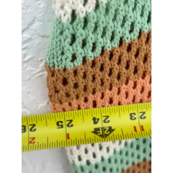 Torrid Womens Open Knit Striped Duster Cardigan Multicolor Size Medium - Picture 2 of 15